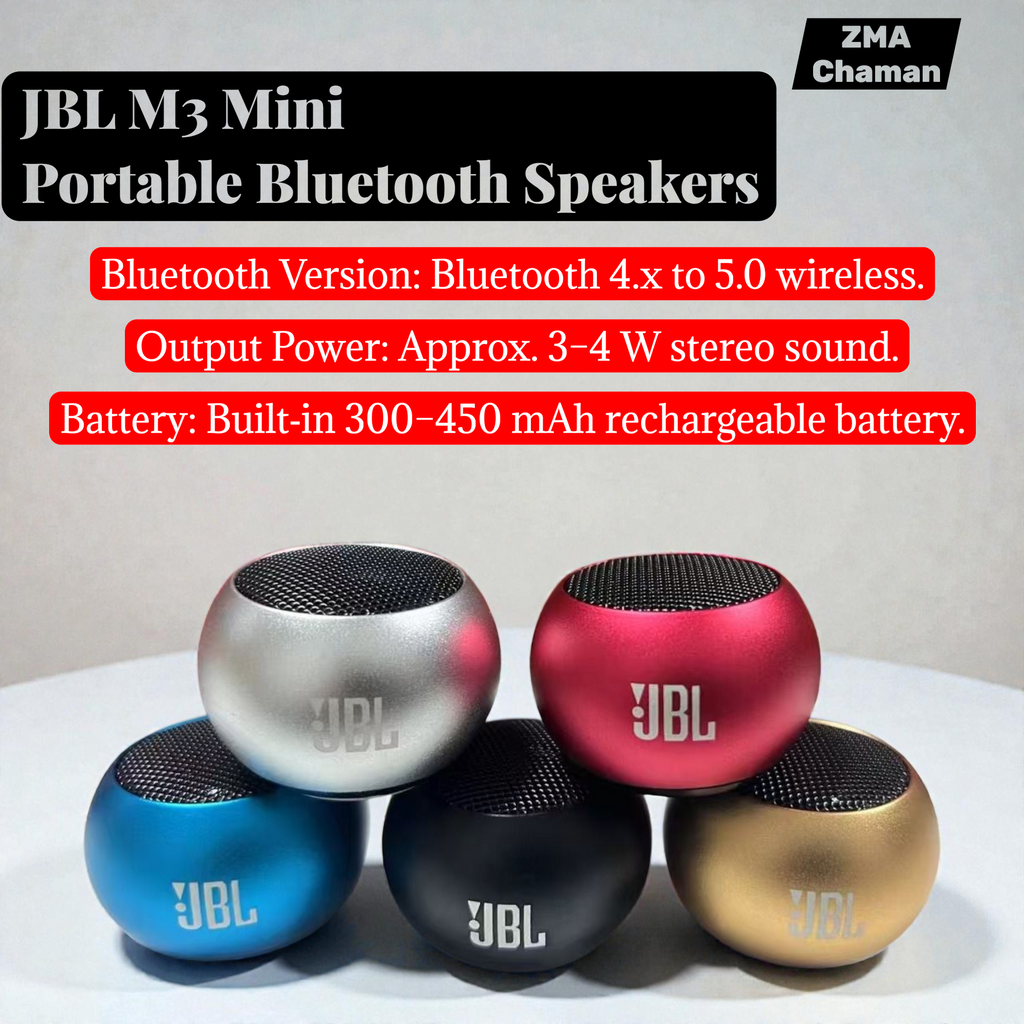 JBL M3 Mini Portable Bluetooth Speakers