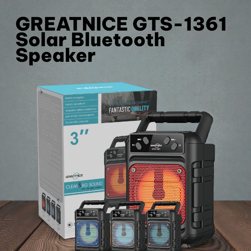 GREATNICE GTS-1361 Solar Bluetooth Speaker