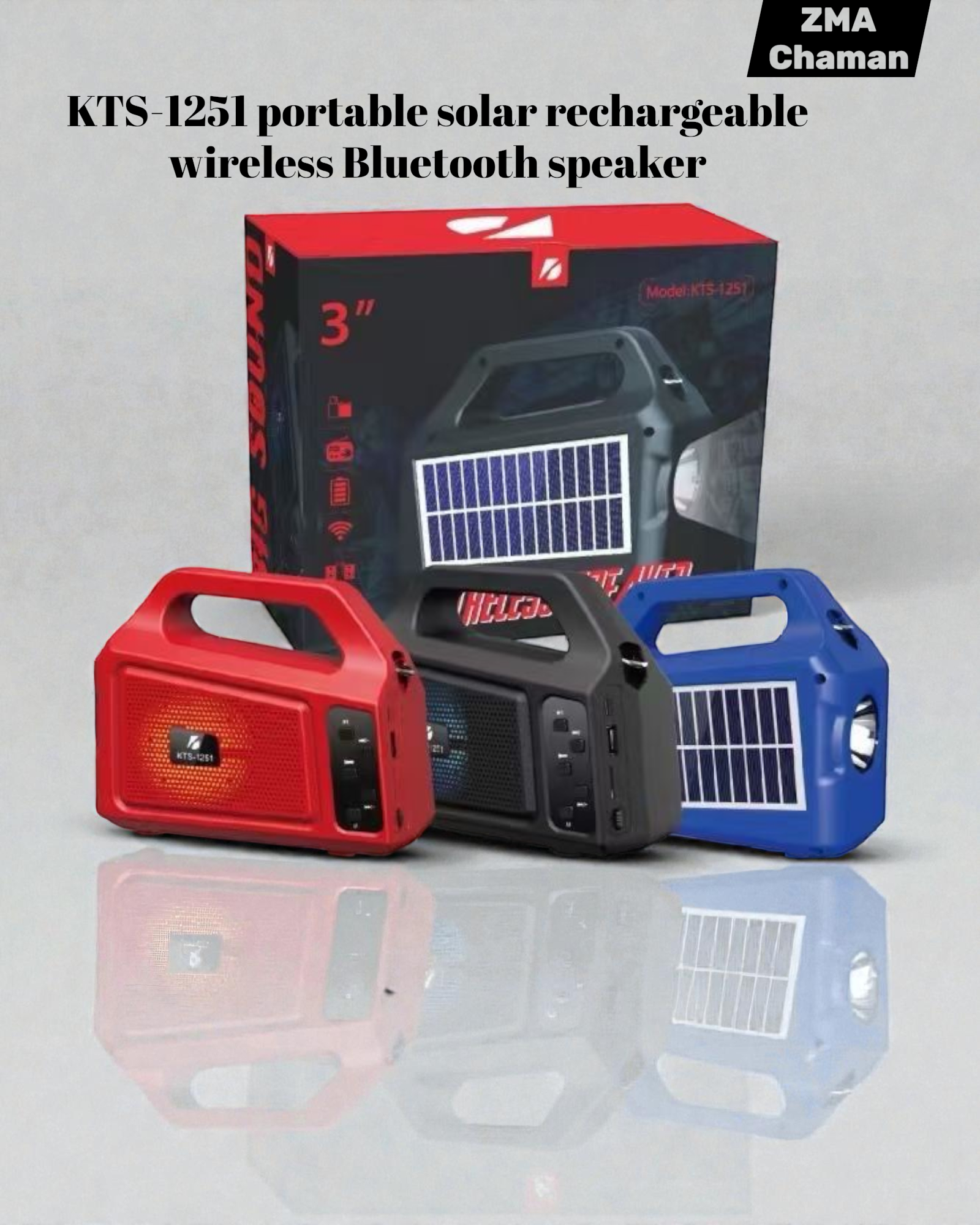 KTS-1251 Solar Bluetooth Speaker