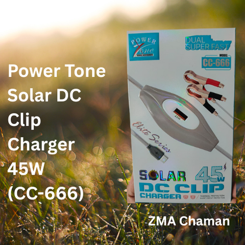 Power Tone Solar DC Clip Charger 45W (CC-666)